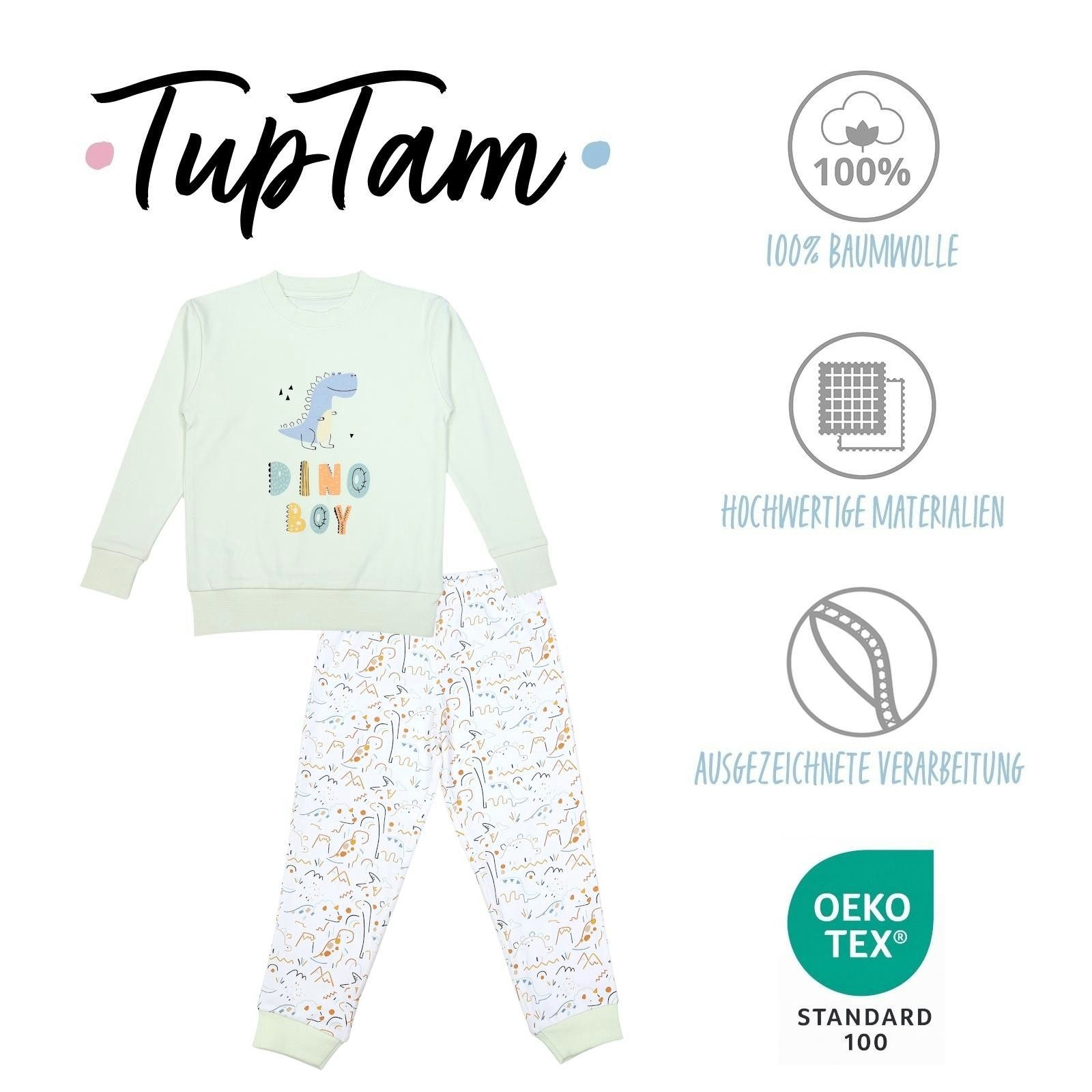 TupTam Schlafanzug Kinder Jungen Pyjama Schlafanzug Set Langarm Nachtwäsche 2-teilig – Bild 2 von 5
