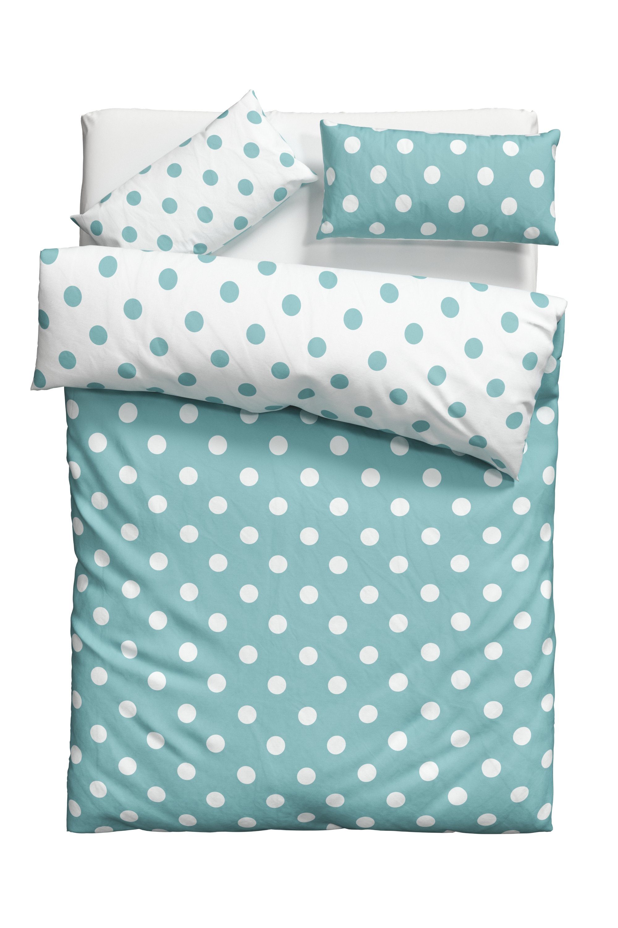 my home Wendebettwäsche Dots, Polycotton recycelt, günstig online kaufen