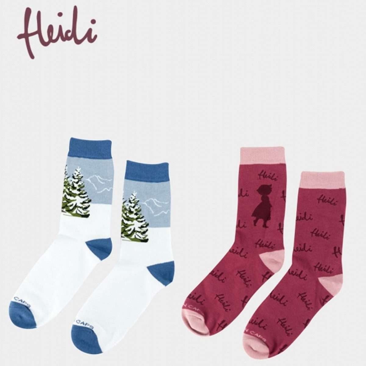 Bavarian Caps Freizeitsocken Bavarian Caps 2er Носкиbox Heidi bunt 36-40 (Freizeitsocken, 2-Paar, Freizeitsocken)