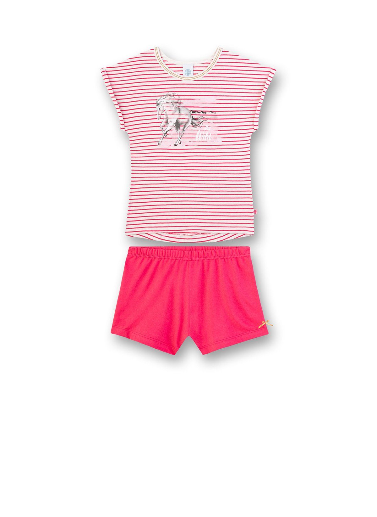 Sanetta Pyjama Mädchen Schlafanzug Set - kurz, Kinder, 2-tlg., Kurzarm  Shirt, kurze Hose