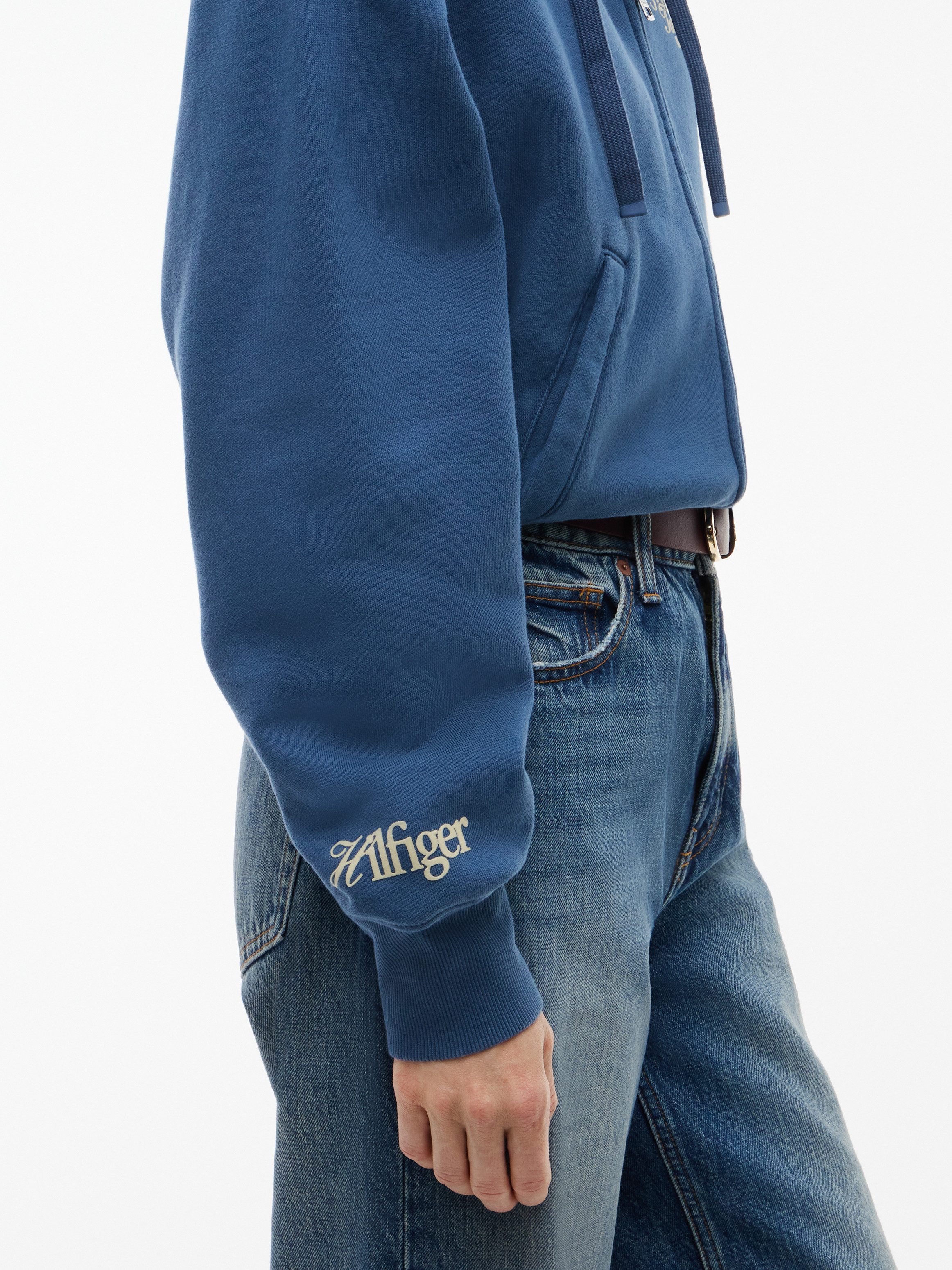 Tommy Hilfiger Sweatjacke STUDIO TOMMY ZIP-UP HOODIE SWT Baumwolle