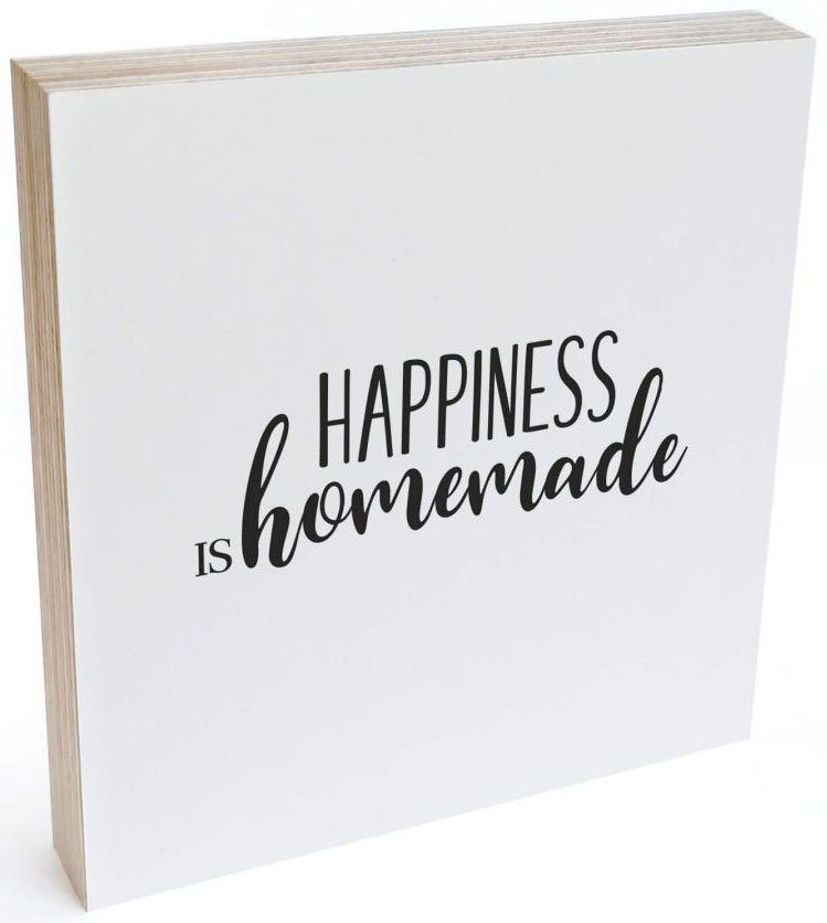 Wall-Art Holzbild Tischdeko Happiness Homemade, (1 St) | Bilder
