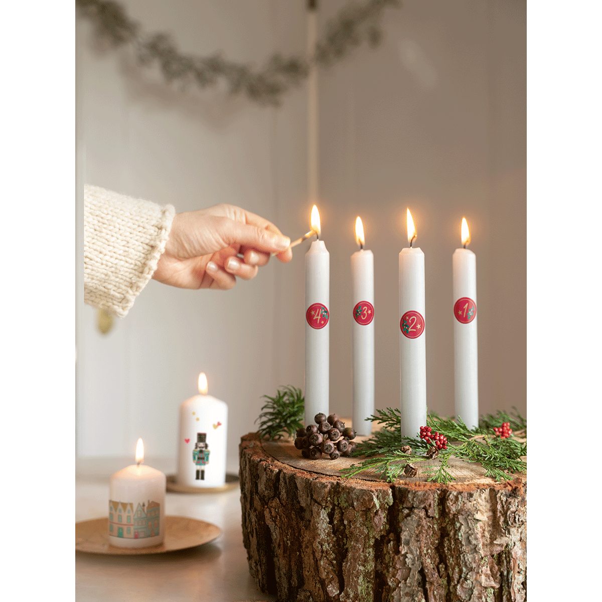 moses Dekoobjekt moses. Kerzen-Tattoos Winterwunder, 40 weihnachtliche Tattoos mit f