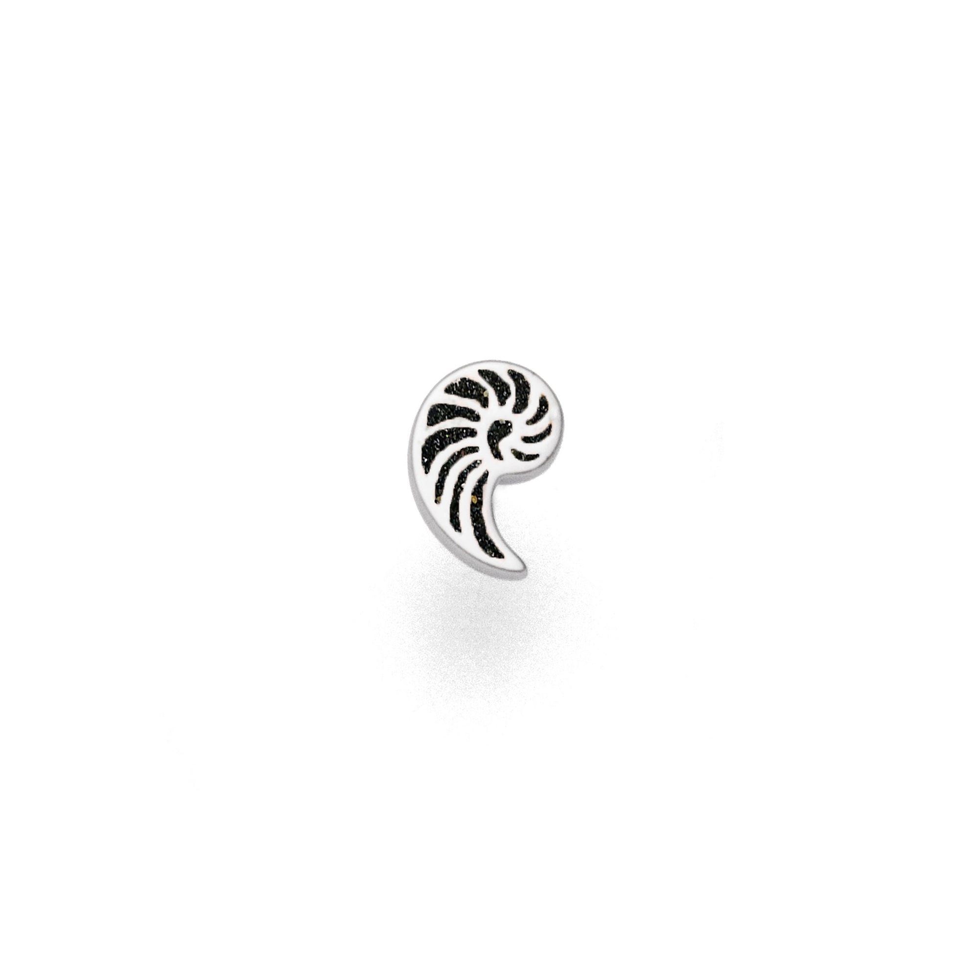 Bead DUR Schmuck: Element "Lavasandnautilus" mit Lavasand F188