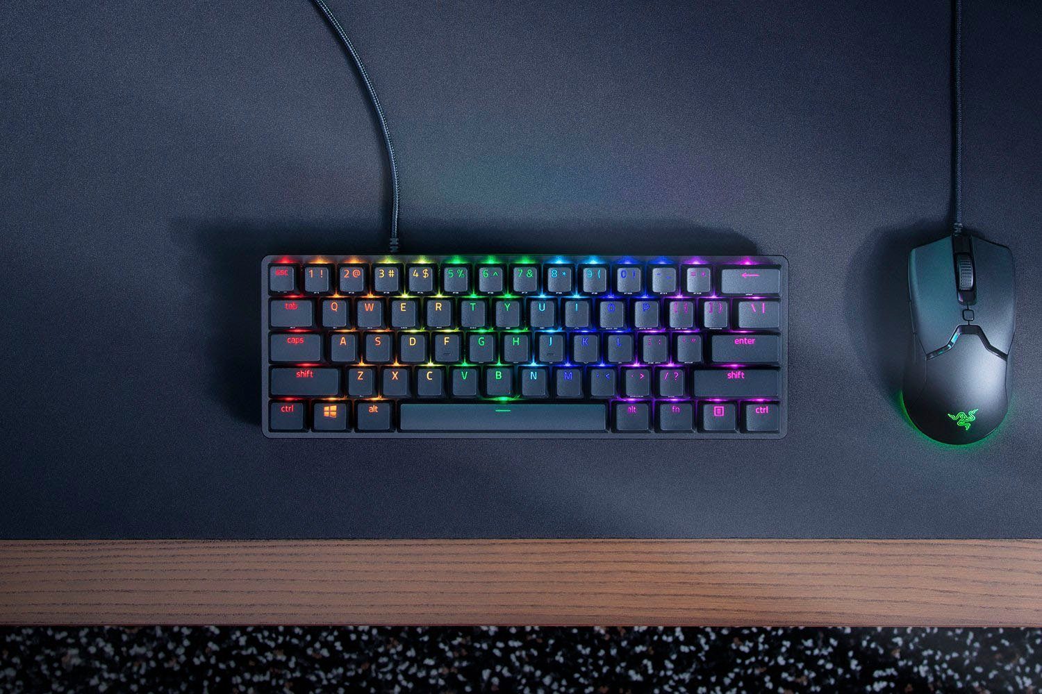 RAZER Huntsman Mini - Klickend optischer Switch (Rot) - DE - Schwarz Gaming-Tastatur