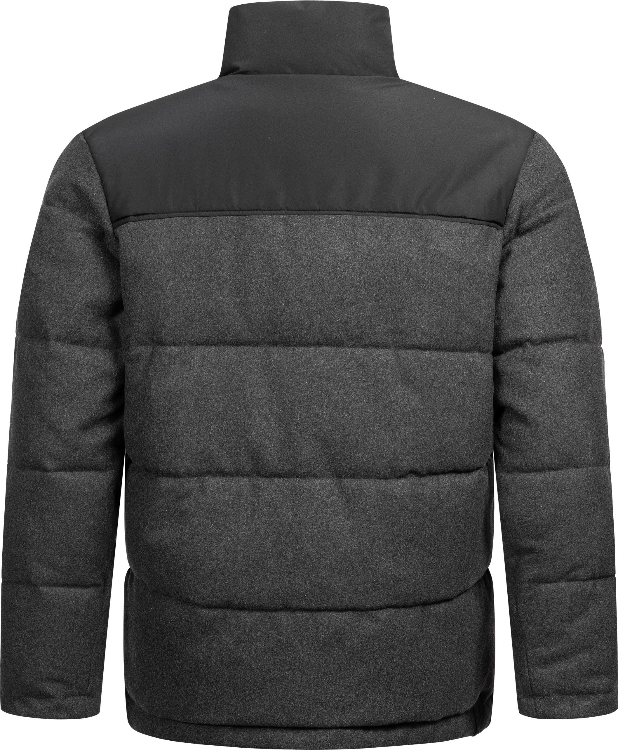 Ragwear Steppjacke Waldess Gesteppte Herren Outdoorjacke in Woll-Optik