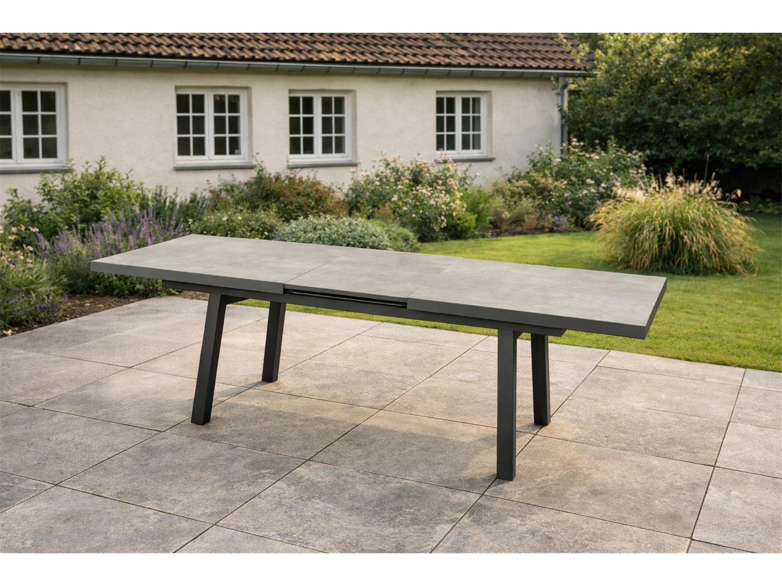 Green Spirit Gartentisch »Georgia« Ausziehtisch 200-260x100x77cm Alu Tisch (Set, 1-St., 1), Aluminium, ausziehbar, wetterfest - Garten, Terrasse, Balkon & Outdoor