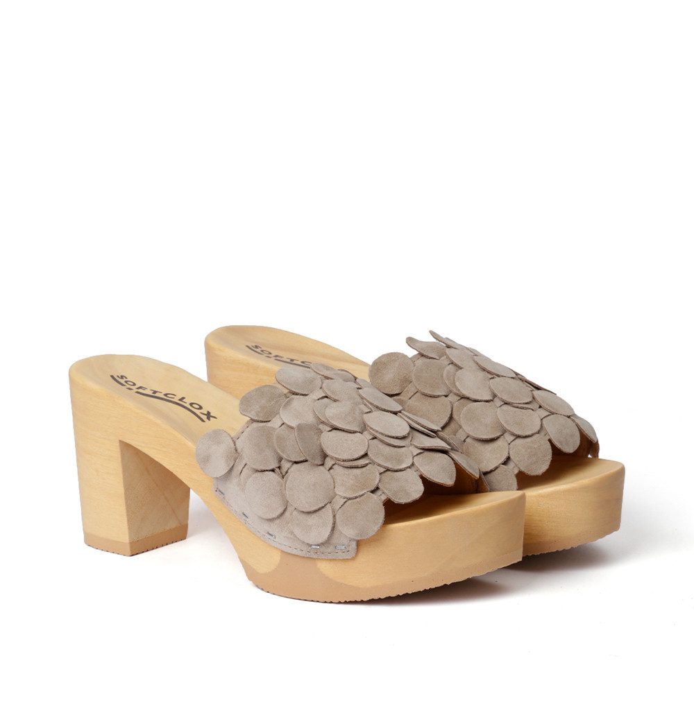 Softclox EVELYN Kaschmir taupe (natur) Pantolette günstig online kaufen