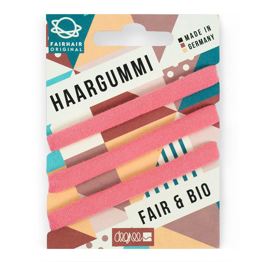 degree Haargummi Fair Haar Gummi - rose 3er Blister