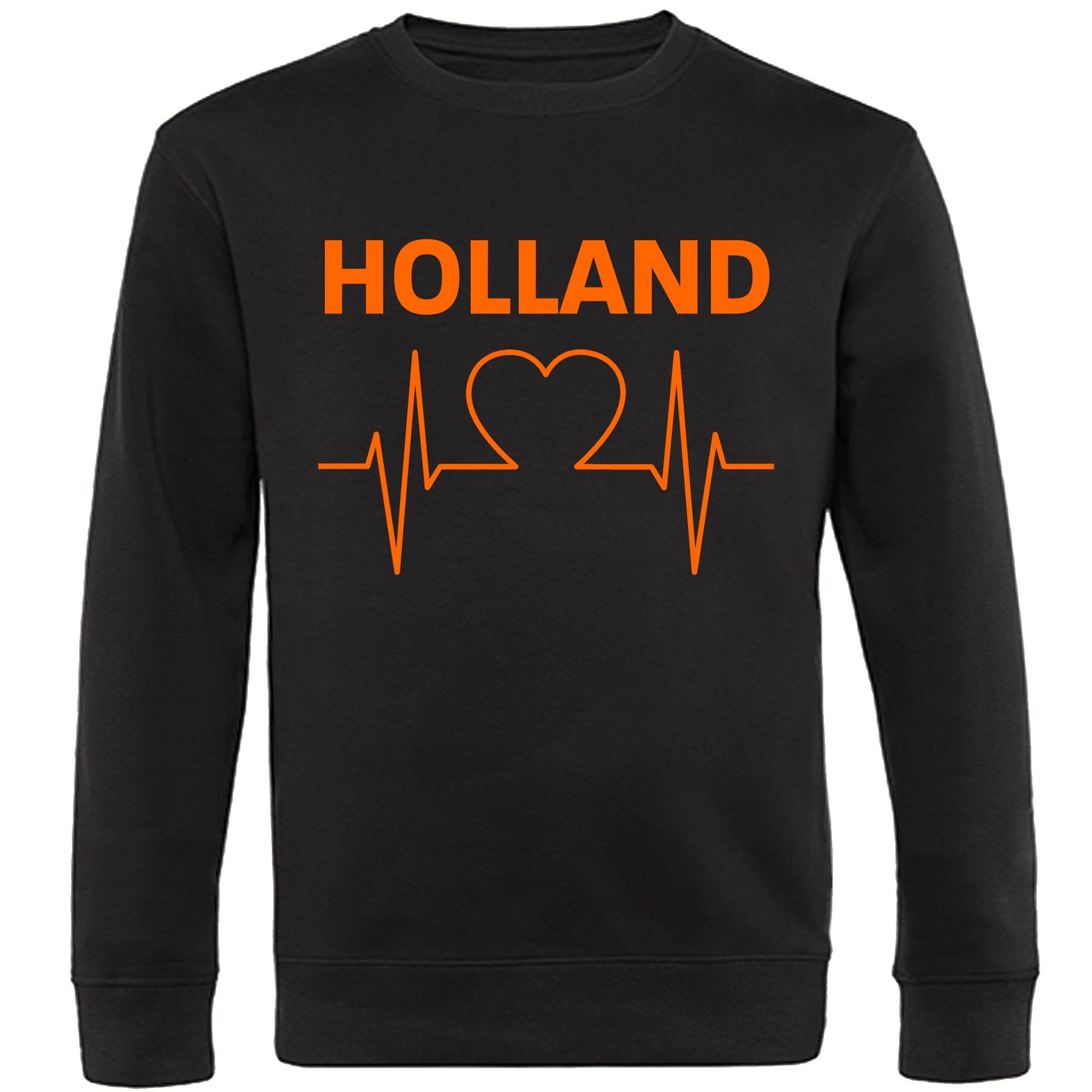 multifanshop Sweatshirt Holland - Herzschlag - Pullover
