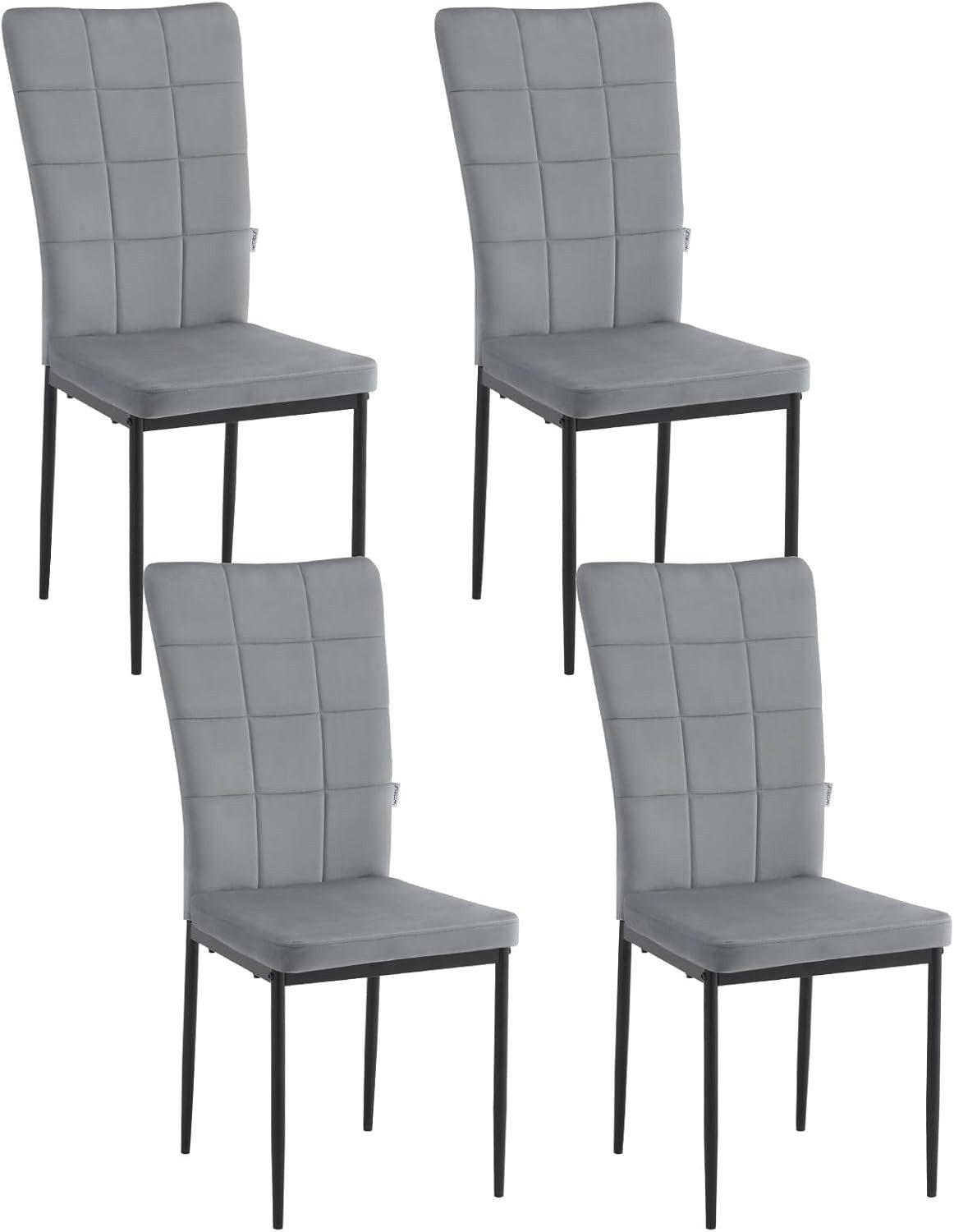 Woltu Esszimmerstuhl (Set, 4 St), Esszimmerstühle 4er Set, mit hoher Rückenlehne