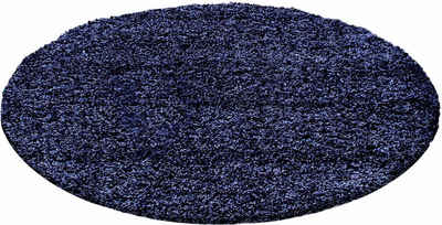 Hochflor-Teppich Life Shaggy 1500, Ayyildiz Teppiche, rund, Höhe: 30 mm, Wohnzimmer, Langflor, Schlafzimmer, große Farbauswahl