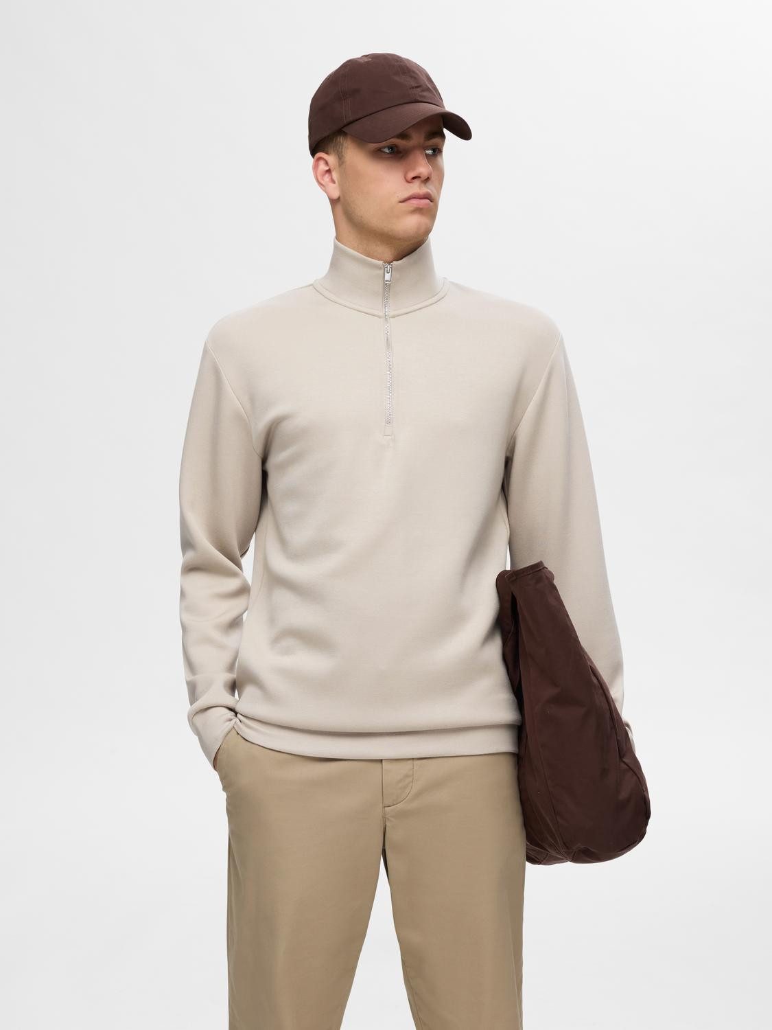 SELECTED HOMME Sweatshirt SLHEMANUEL SOFT ZIP günstig online kaufen
