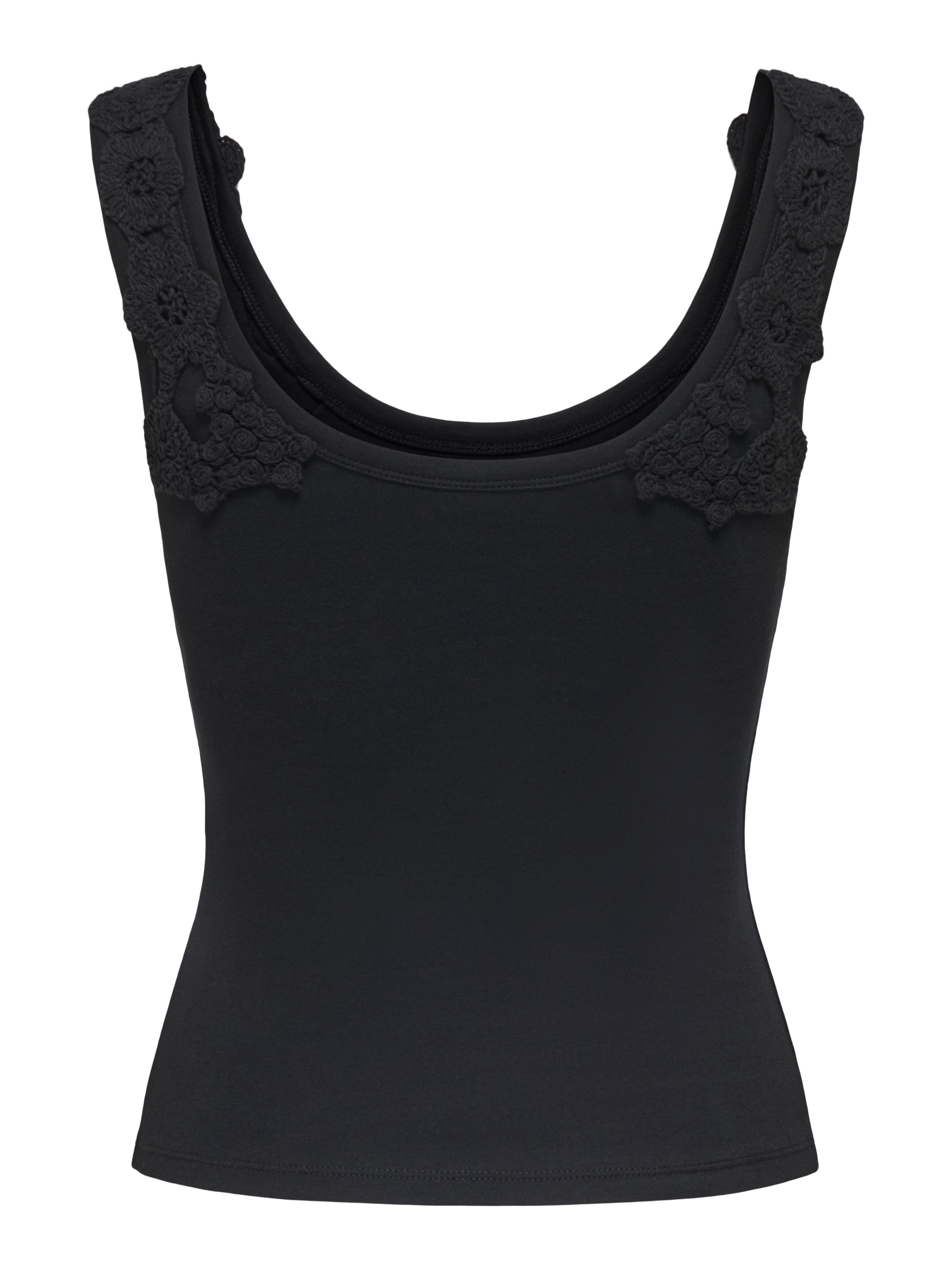 ONLY Tanktop ONLZANNY S/L CROCHET TANK TOP CS JRS Baumwollmischung