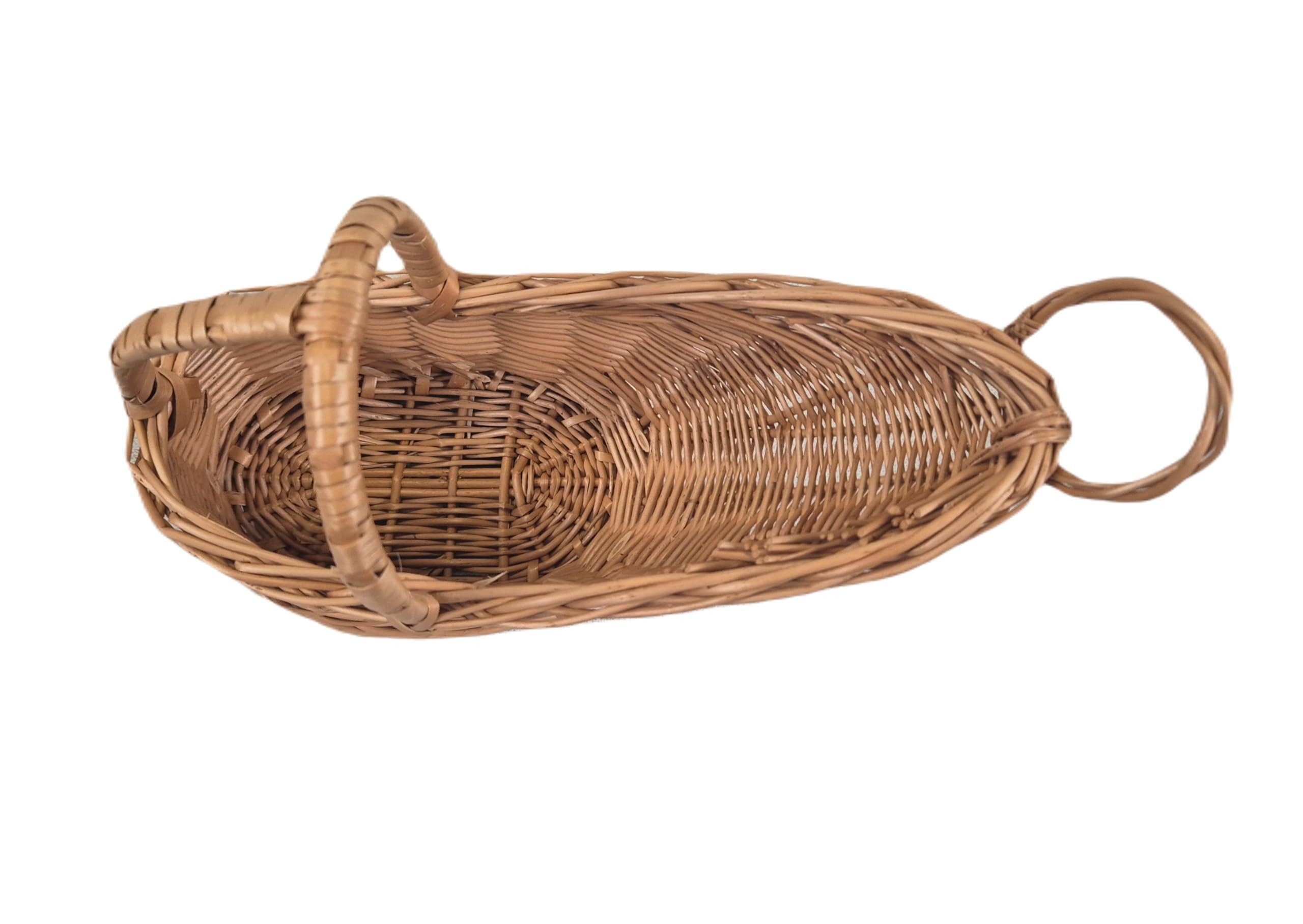 natuleo by pokuc Flaschenkorb Weinkorb aus Weide Flaschenhalter Flaschenkorb Weidenkorb Weinhalter – Bild 3 von 4