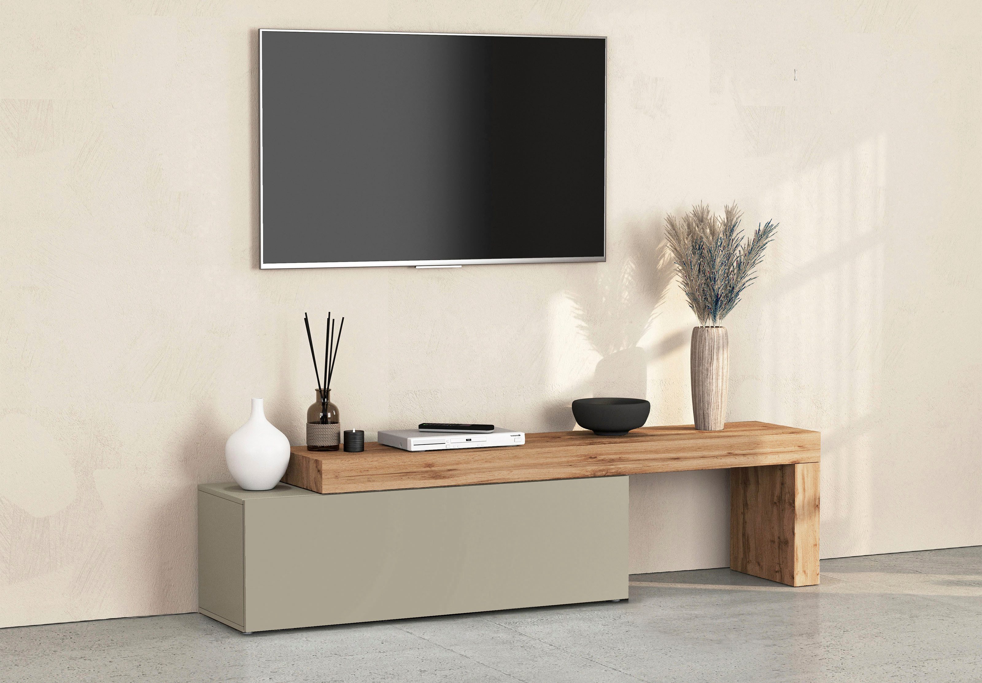 INOSIGN Lowboard Chronos TV-Board, T-Schrank (1 St., Breite verstellbar von günstig online kaufen