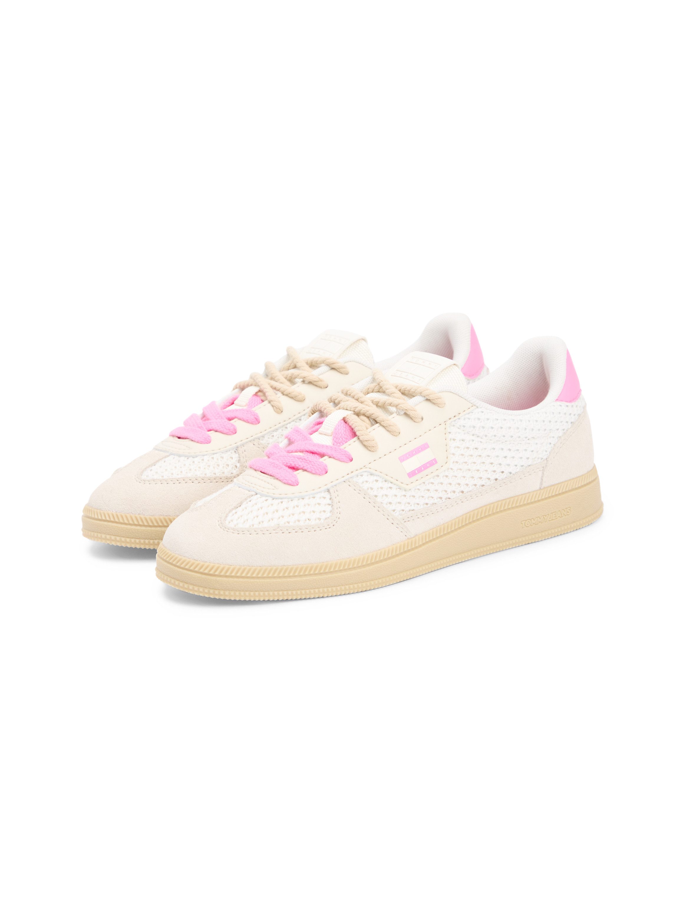 Tommy Jeans THE GREENWICH EDGE KNIT Sneaker Freizeitschuh, Schnürer, Halbschuh mit Kontrastbesatz