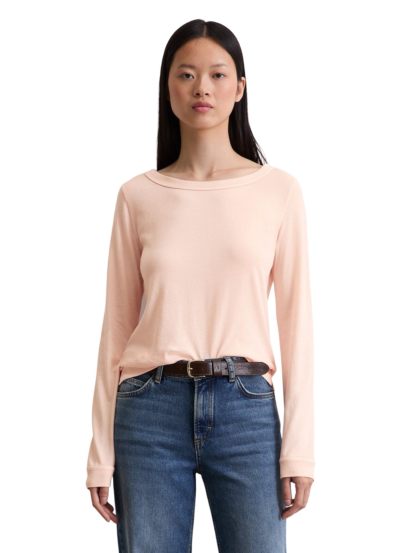 Marc O'Polo Langarmshirt aus Organic Cotton günstig online kaufen