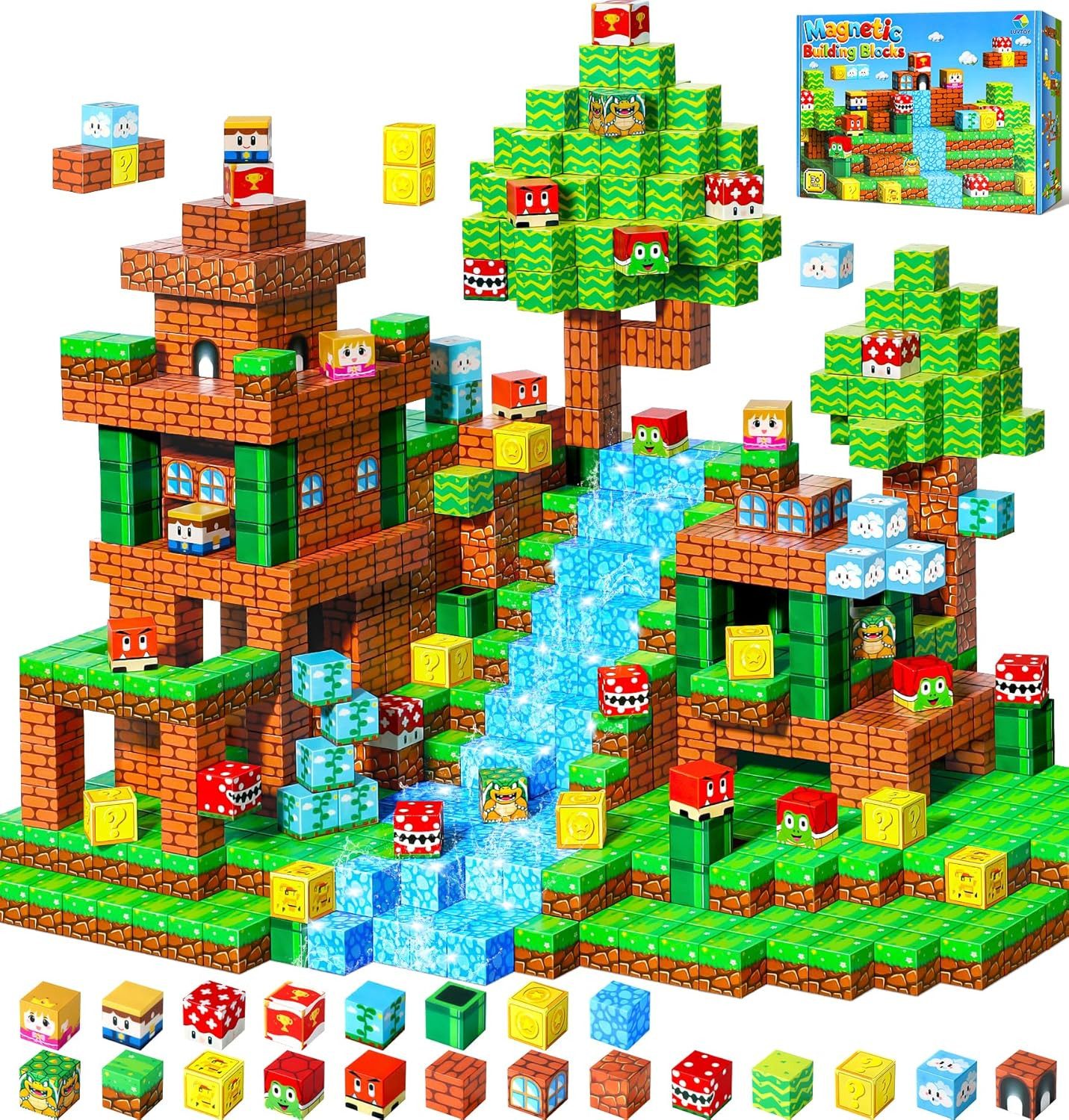 POPOLIC Magnetische Bausteine,Magnetbausteine Kinder,Magnetische Spielzeug günstig online kaufen