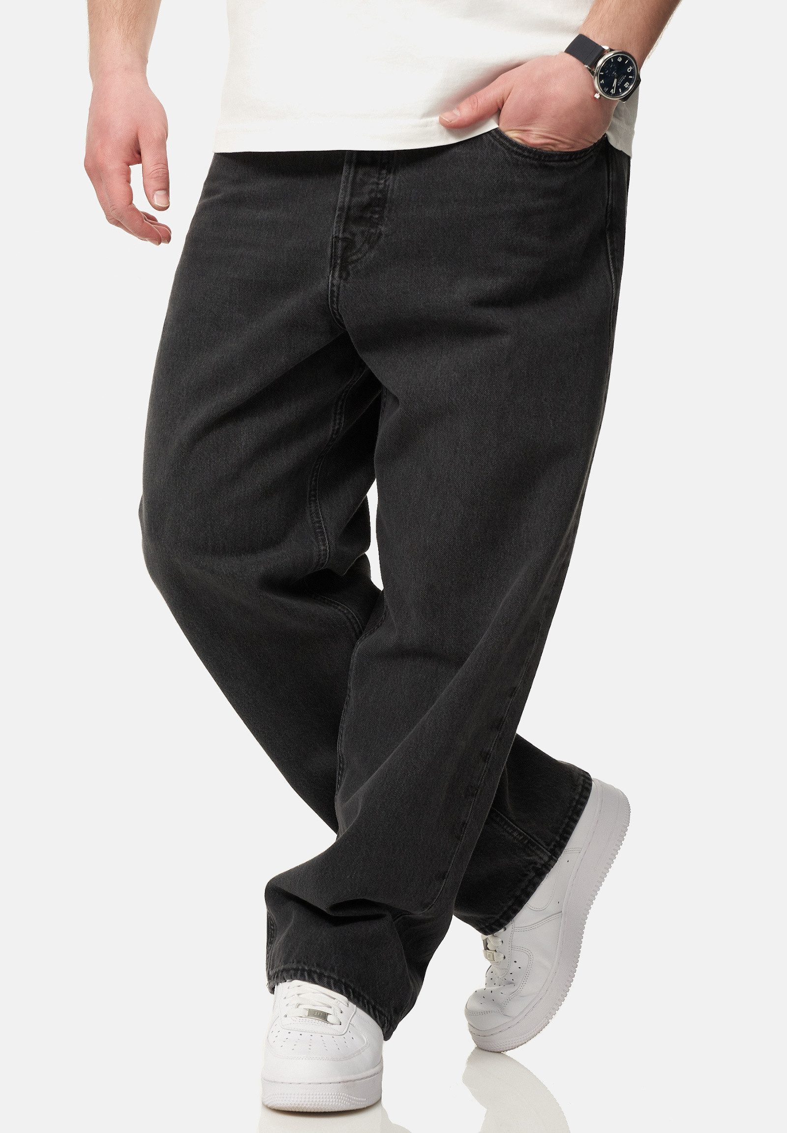 Jack & Jones Loose-fit-Jeans JJIALEX JJARIS Herren Baggy Jeans Loose Fit Hose