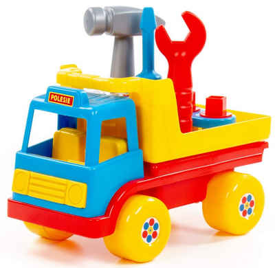 Polesie Spielzeug-LKW Kipplaster Spielset Truck mit Heimwerker Werkzeug