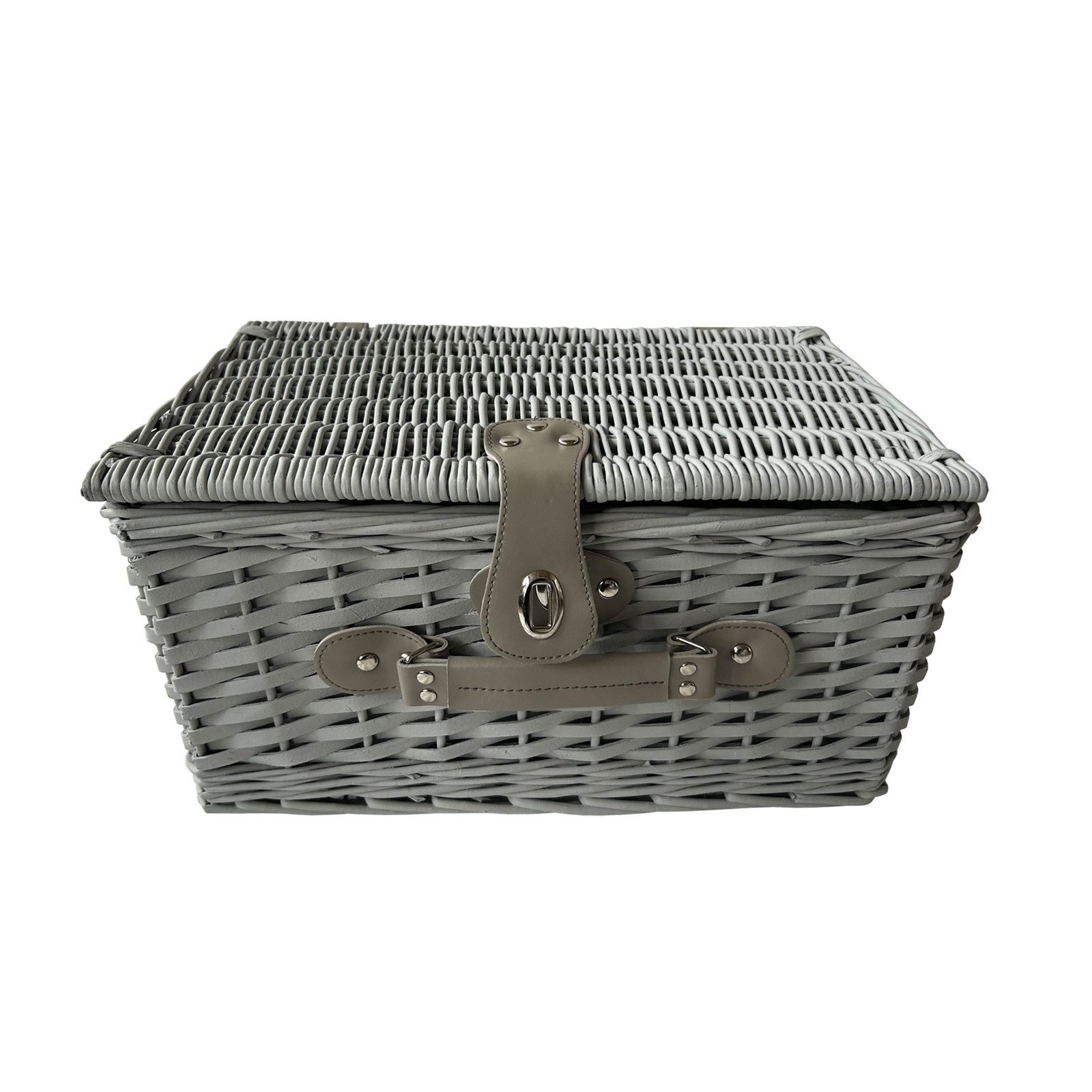 HTI-Living Picknickkorb Picknickkorb für 2 Personen Finie Grau (Stück, 1 St günstig online kaufen