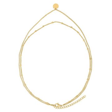 Heideman Collier Amory goldfarben (inkl. Geschenkverpackung), Halskette Damen mit kleinen Perlen