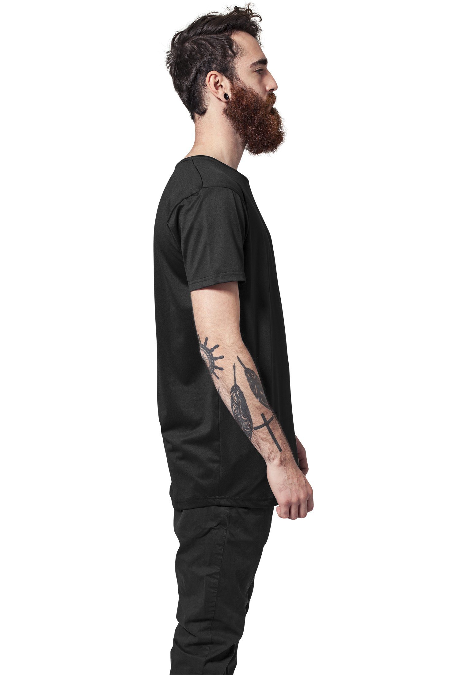 URBAN CLASSICS T-Shirt Herren Shaped Tee Long Neopren (1-tlg)