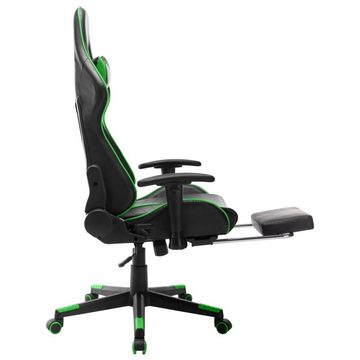 vidaXL Bürostuhl Gaming-Stuhl mit Fußstütze Schwarz und Grün Kunstleder