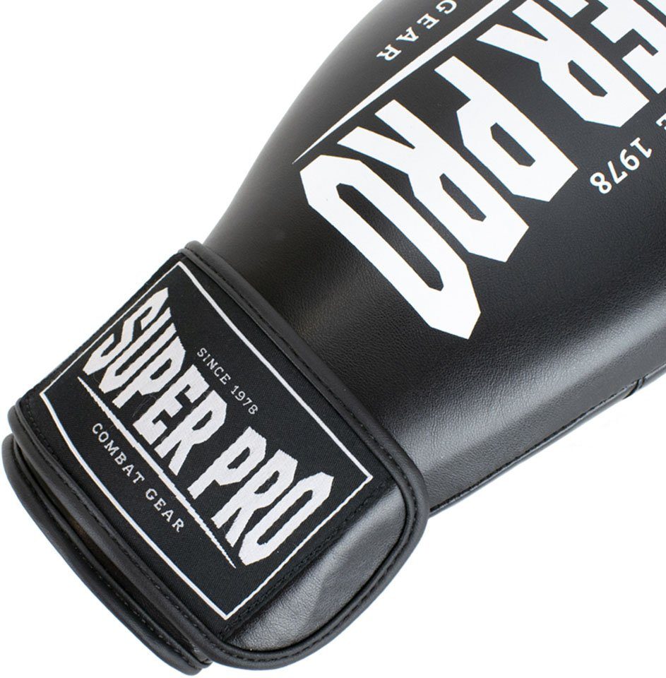 Super Pro Champ schwarz-weiß Boxhandschuhe