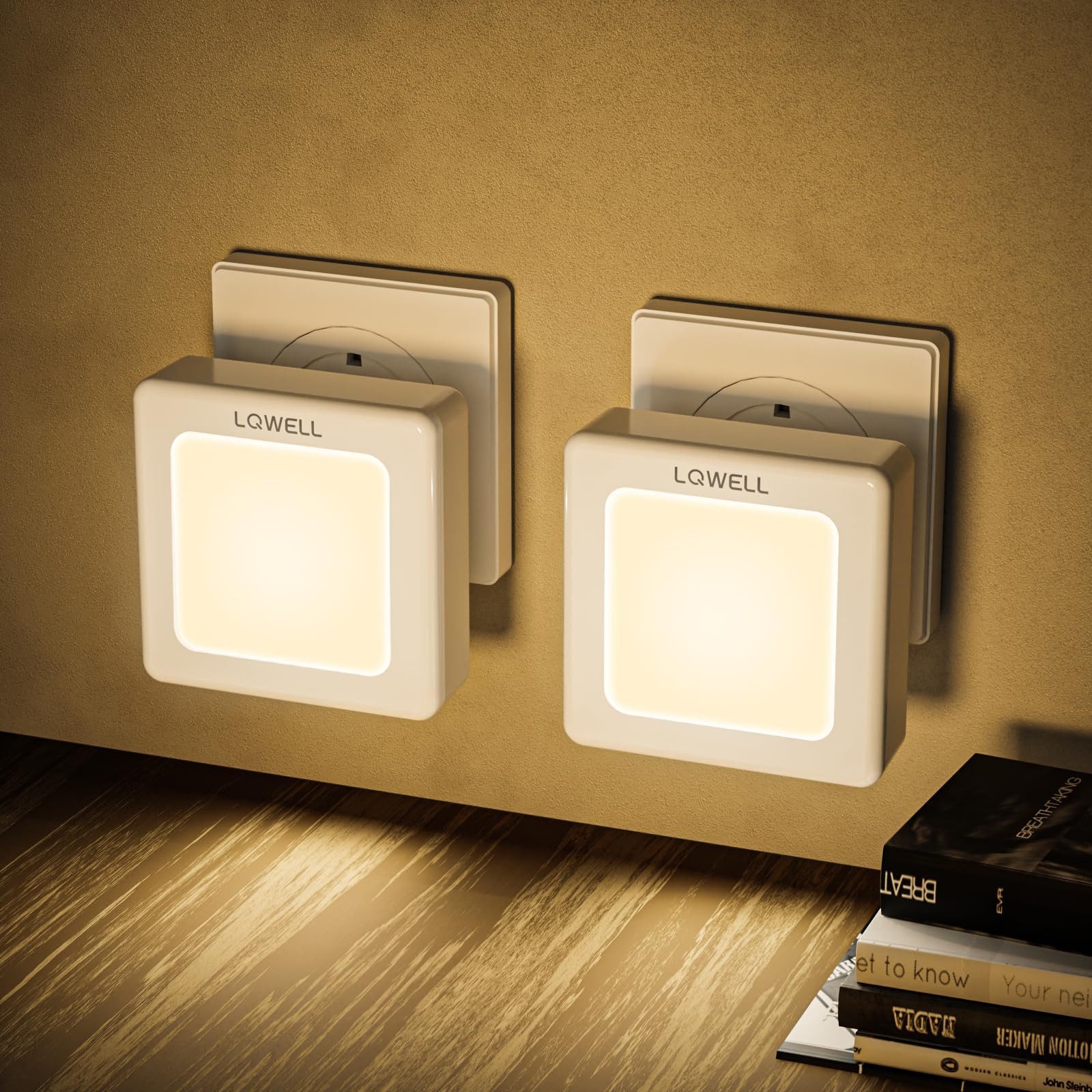 LQWELL LED Steckdosenleuchte Nachtlicht Steckdose Faltbar günstig online kaufen