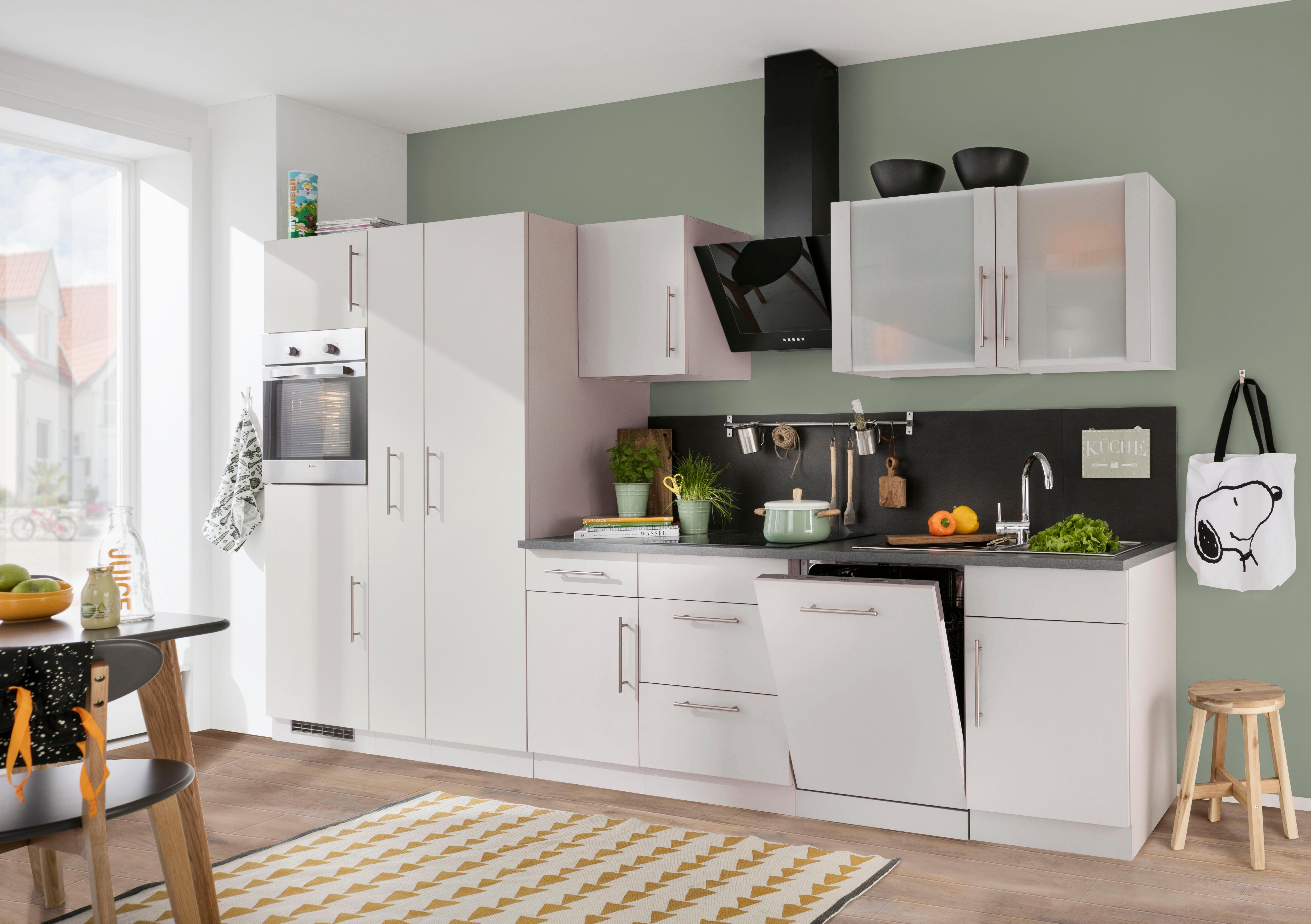 wiho Küchen Küchenzeile Cali, mit E-Geräten, Breite 360 cm günstig online kaufen