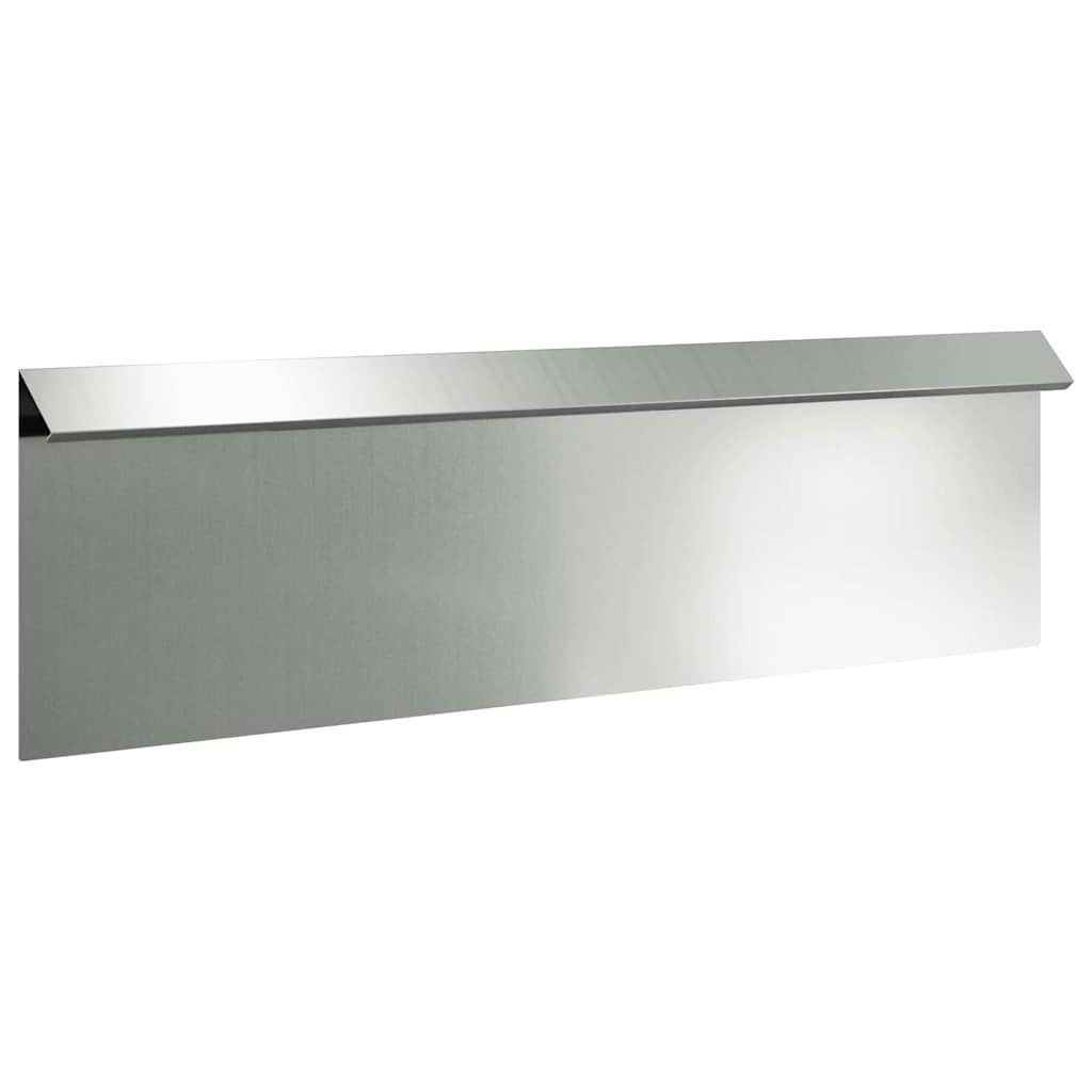 vidaXL Beetumrandung Schneckenzaun 100 x 3,5 x 25 cm Verzinkter Stahl Silber