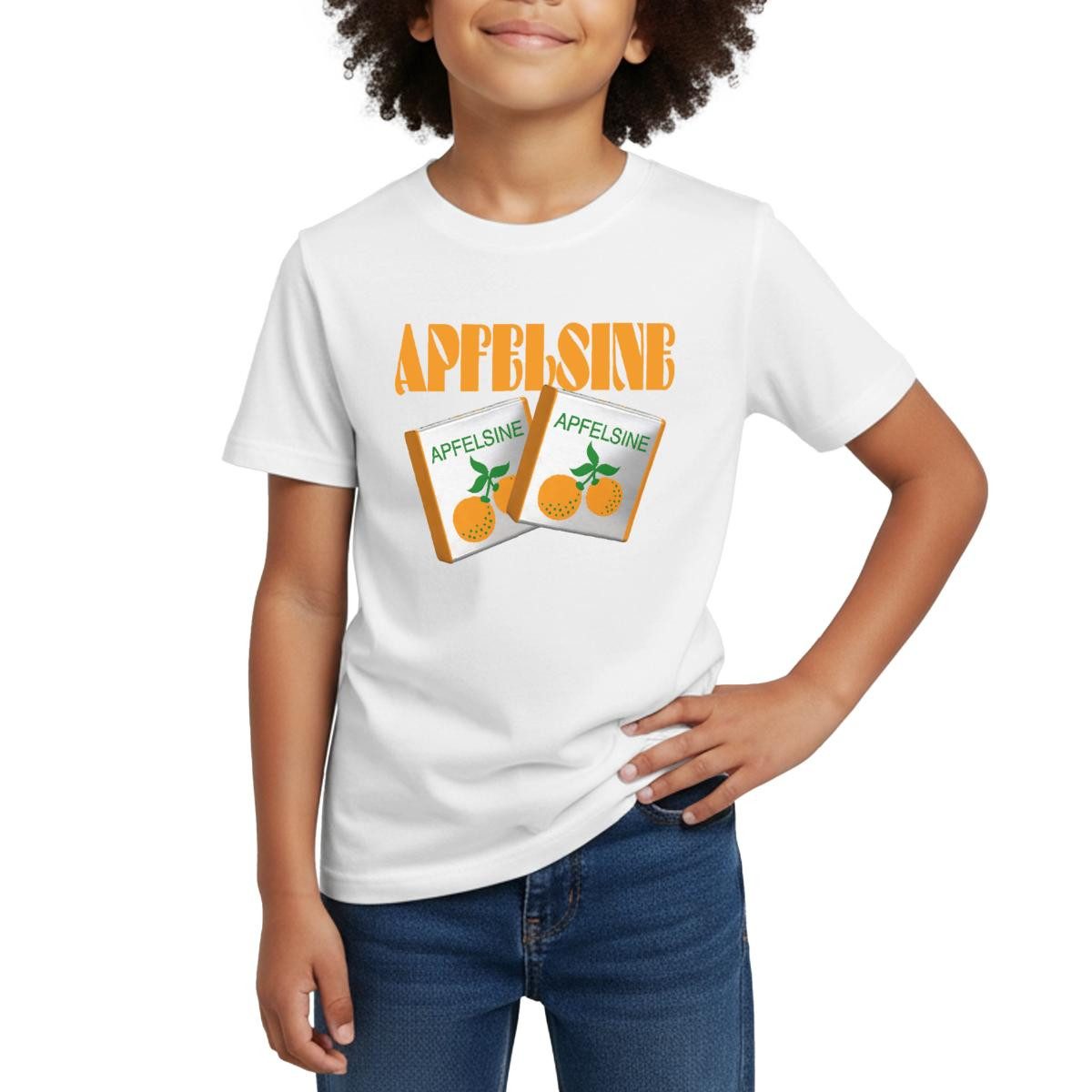T-Shirt Halloren Frukas Apfelsine Fasching Kinder T-Shirt