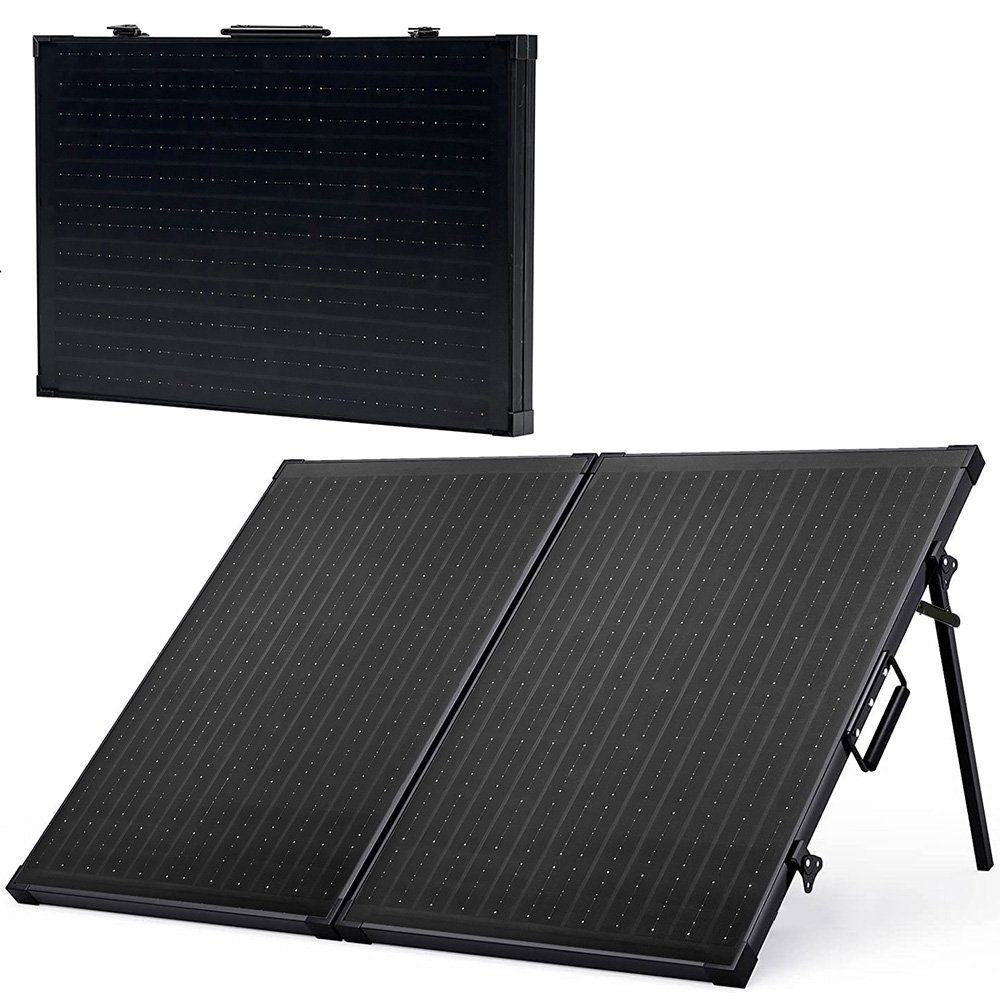 PFCTART Solaranlage 100W faltbares Photovoltaik-Panel mit verstellbarer Halterung | Solaranlagen