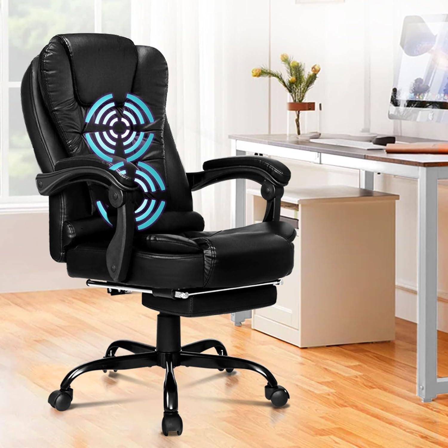 LuxusKollektion Chefsessel Ergonomischer Bürostuhl Massage Fußstütze günstig online kaufen