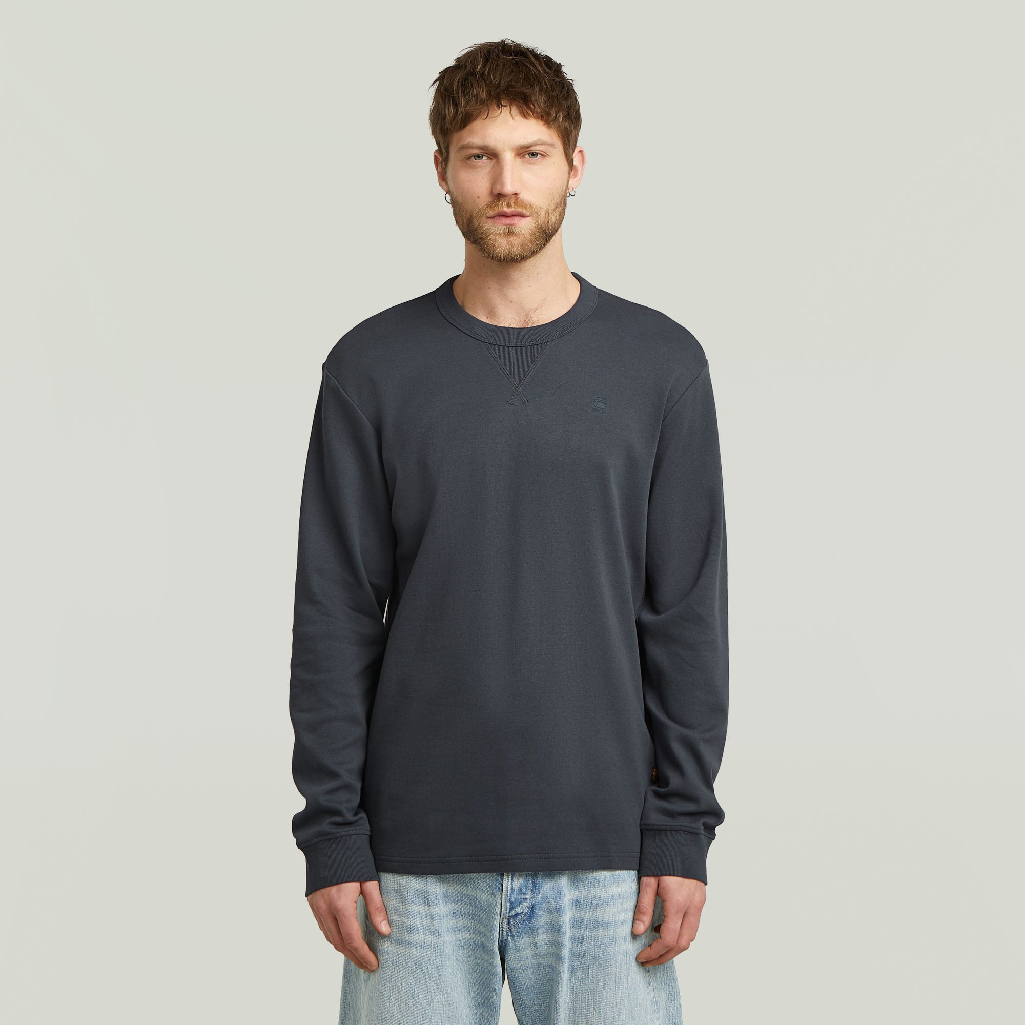 G-STAR Longsleeve Nifous R mit geripptem günstig online kaufen