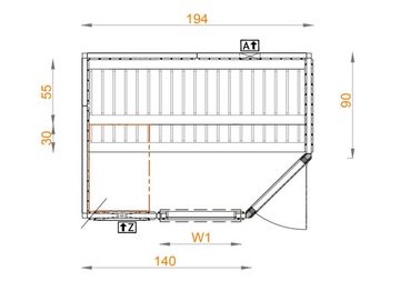 FinnTherm Sauna Innensauna Pearl, Natur