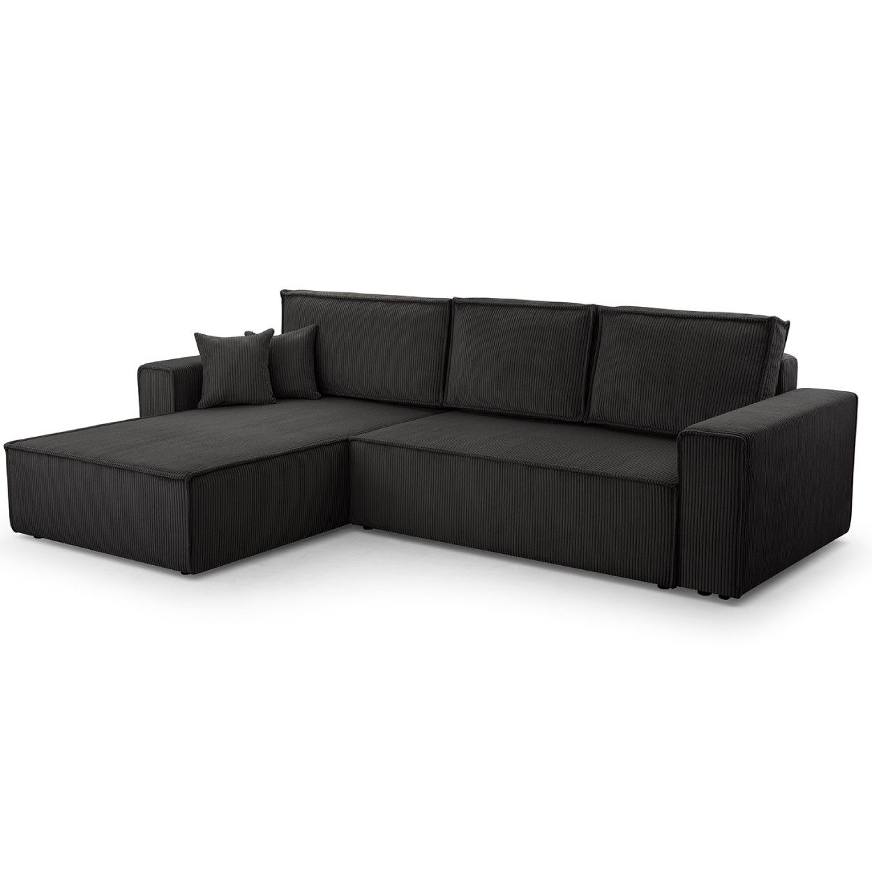 inter Ecksofa Ecksofa Wohnlandschaft Gibraltar Cord XL Anthrazit, AKTION, mit Bettfunktion