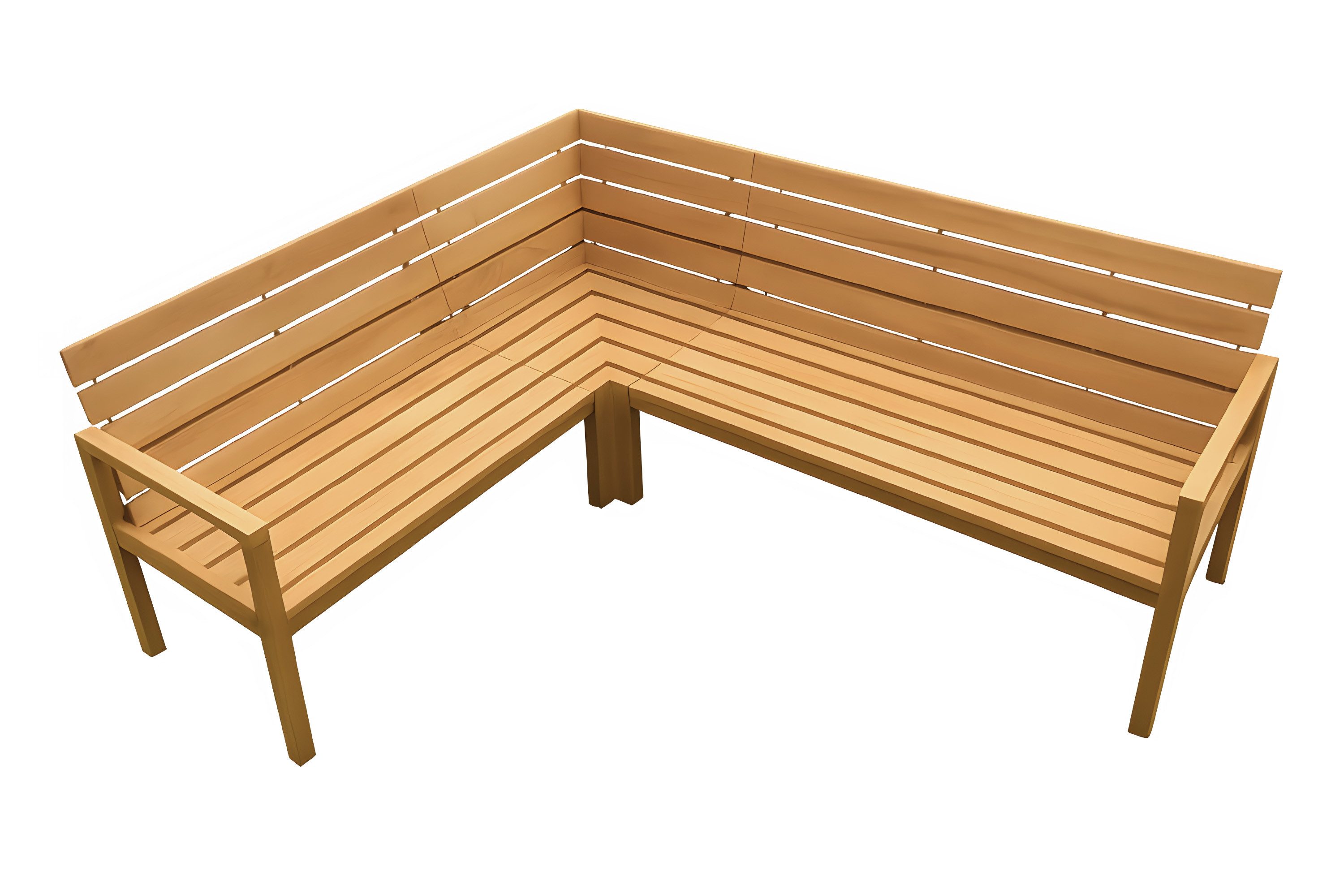 SAM® Gartenbank Waterloo, Teakholz massiv, Eckbank, viel Platz