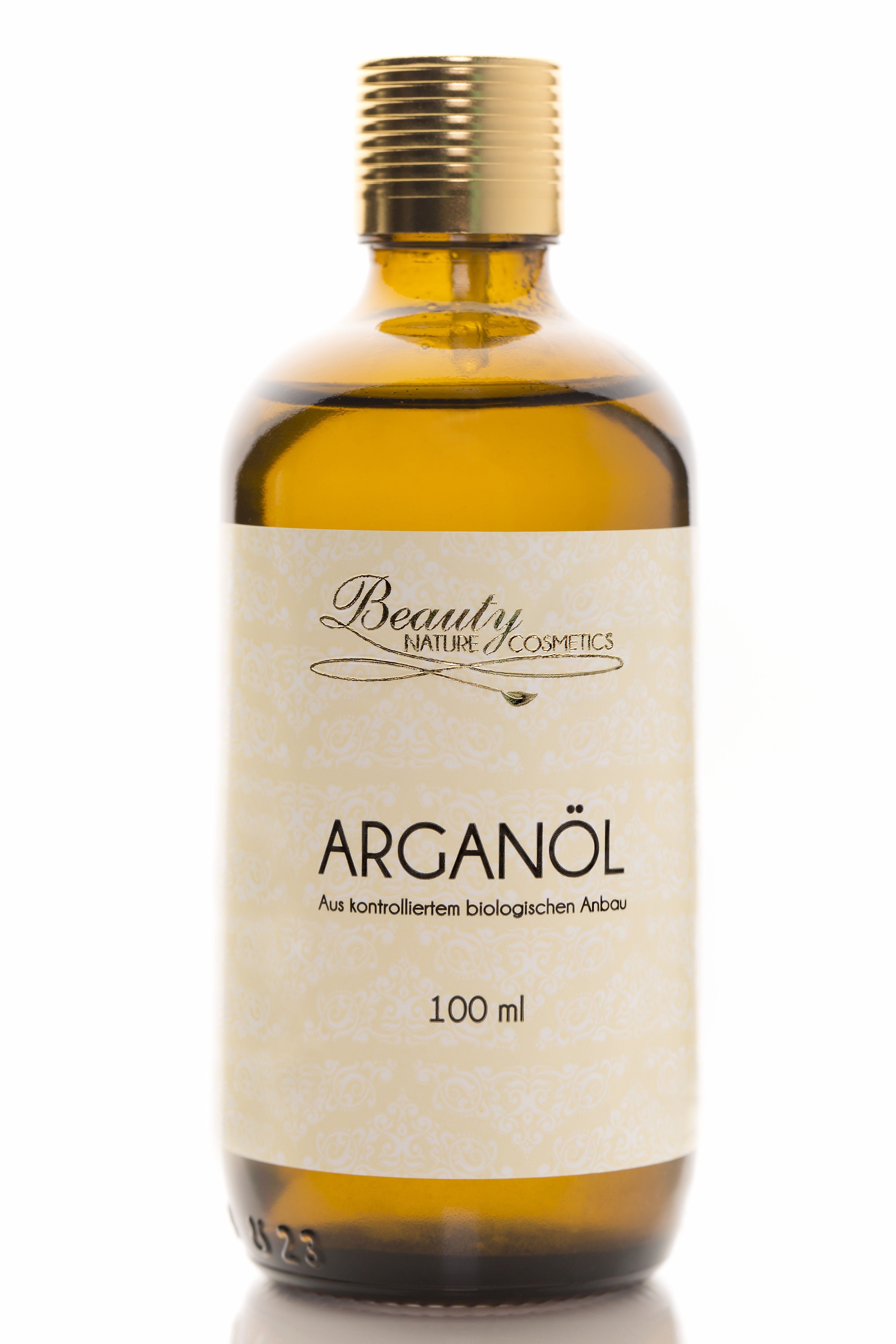 BEAUTY NATURE COSMETICS Gesichts-Reinigungsöl Arganöl Parfümfrei, Kaltgepresst, Ohne Zusätze, 1, Für alle Hauttypen mehr