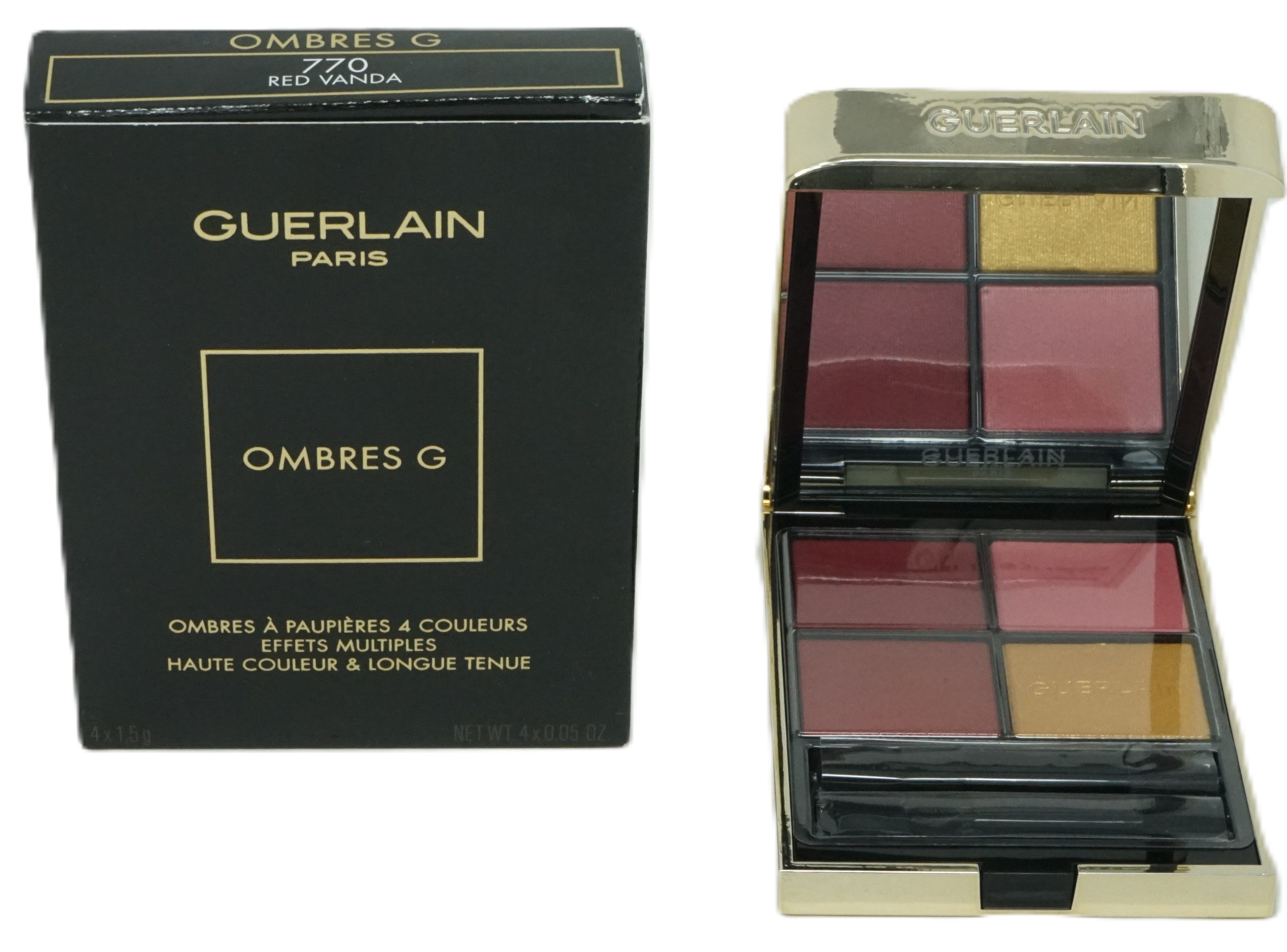 GUERLAIN Lidschatten Guerlain Paris Ombres G Eyeshadow quad 6 g 770 Red Vanda