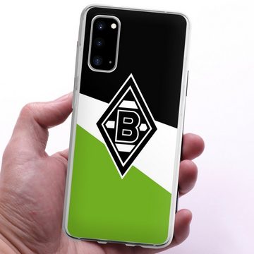 DeinDesign Handyhülle Borussia Mönchengladbach Gladbach Offizielles Lizenzprodukt, Samsung Galaxy S20 Silikon Hülle Bumper Case Handy Schutzhülle