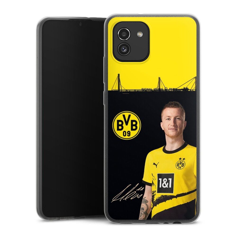DeinDesign Handyhülle Borussia Dortmund Marco Reus BVB Marco Reus 23/24, Samsung Galaxy A03 Slim Case Silikon Hülle Ultra Dünn Schutzhülle