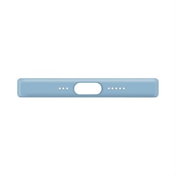 XQISIT Handyhülle XQISIT Silicone Case Anti Bac für iPhone 14 - Blue Fog