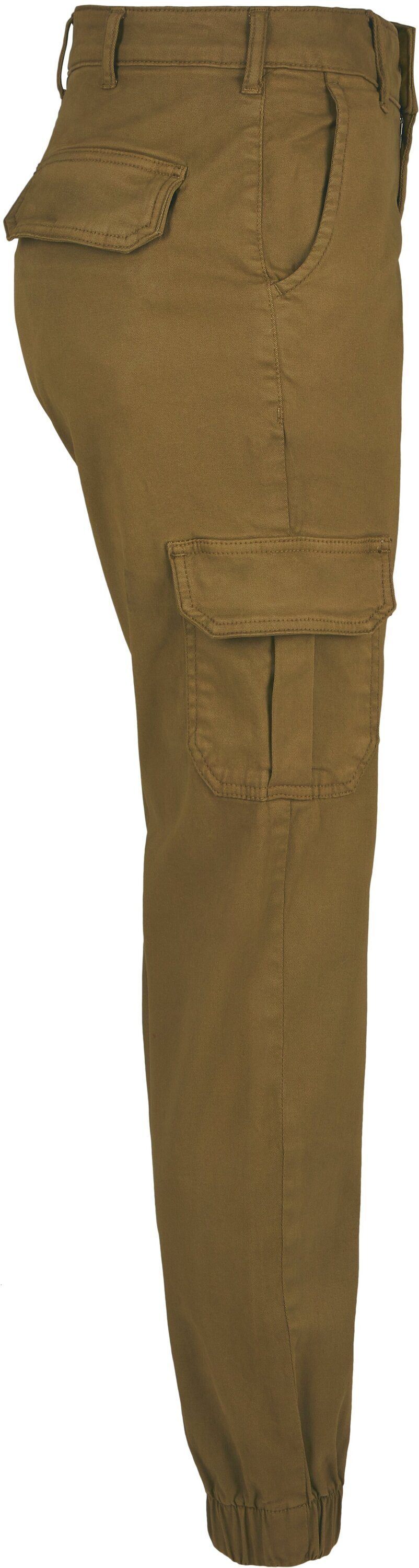 URBAN CLASSICS Cargohose Damen Waist High (1-tlg) summerolive Ladies Cargo Pants
