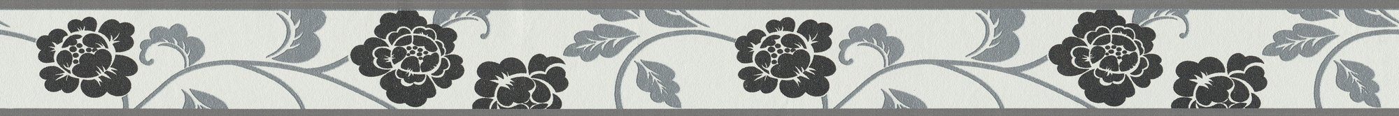 A.S. Création Bordüre Only Borders, leicht strukturiert, Wald, botanisch, floral, Bordüre mit Blumen floral selbstklebend Borte Wohnzimmer Flur Design