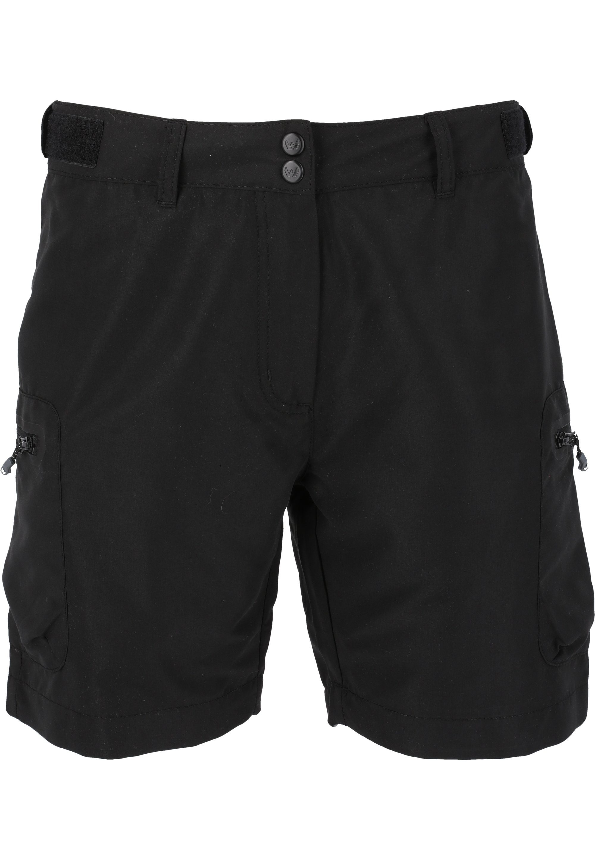 Reißverschlusstaschen schwarz Shorts WHISTLER mit praktischen Stian