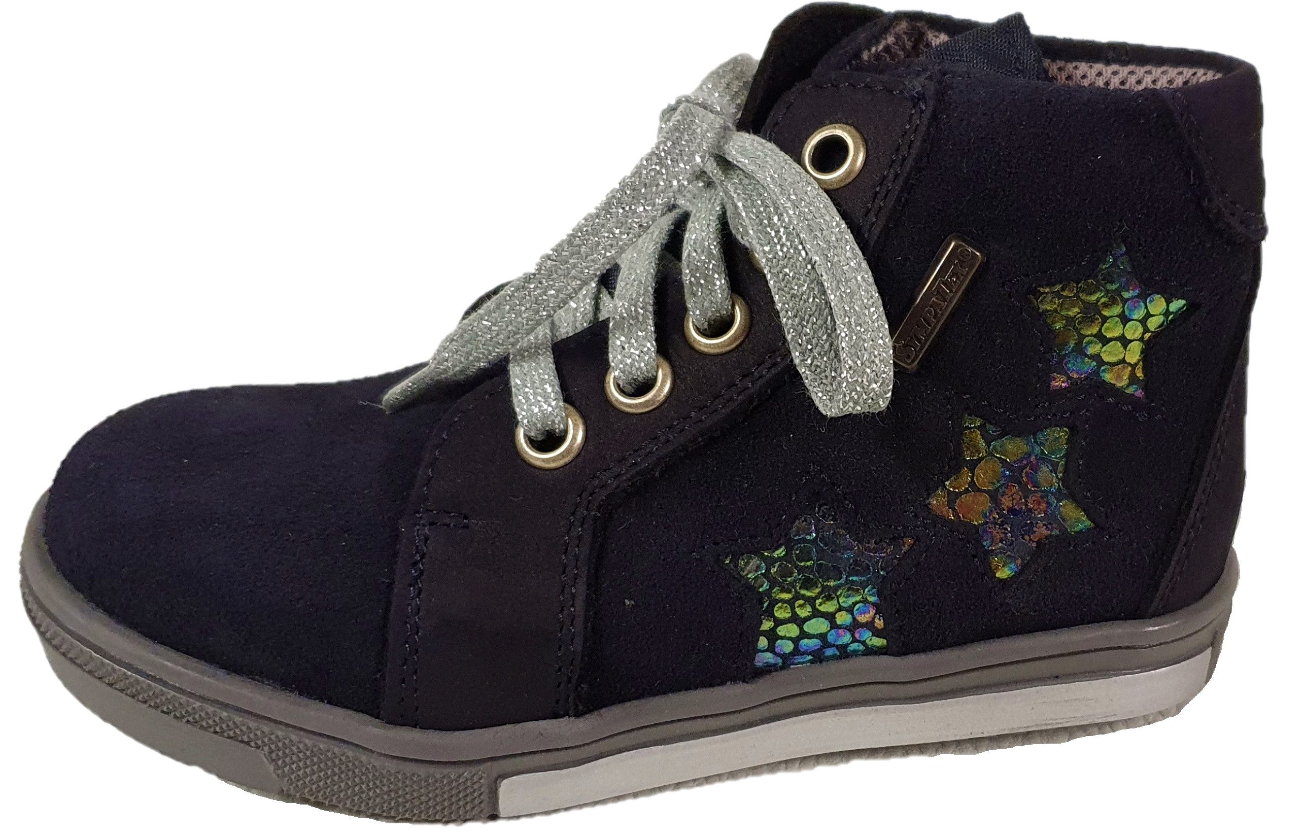 Däumling Kinderschuhe Mädchen MID 110011 M 47 blau Sympatex wasserdicht Schnürschuh wasserdicht