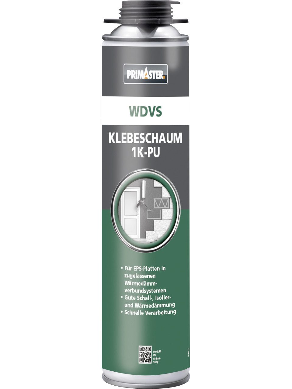 Primaster Bauschaumpistole Primaster WDVS Klebeschaum 1K-PU 750 ml